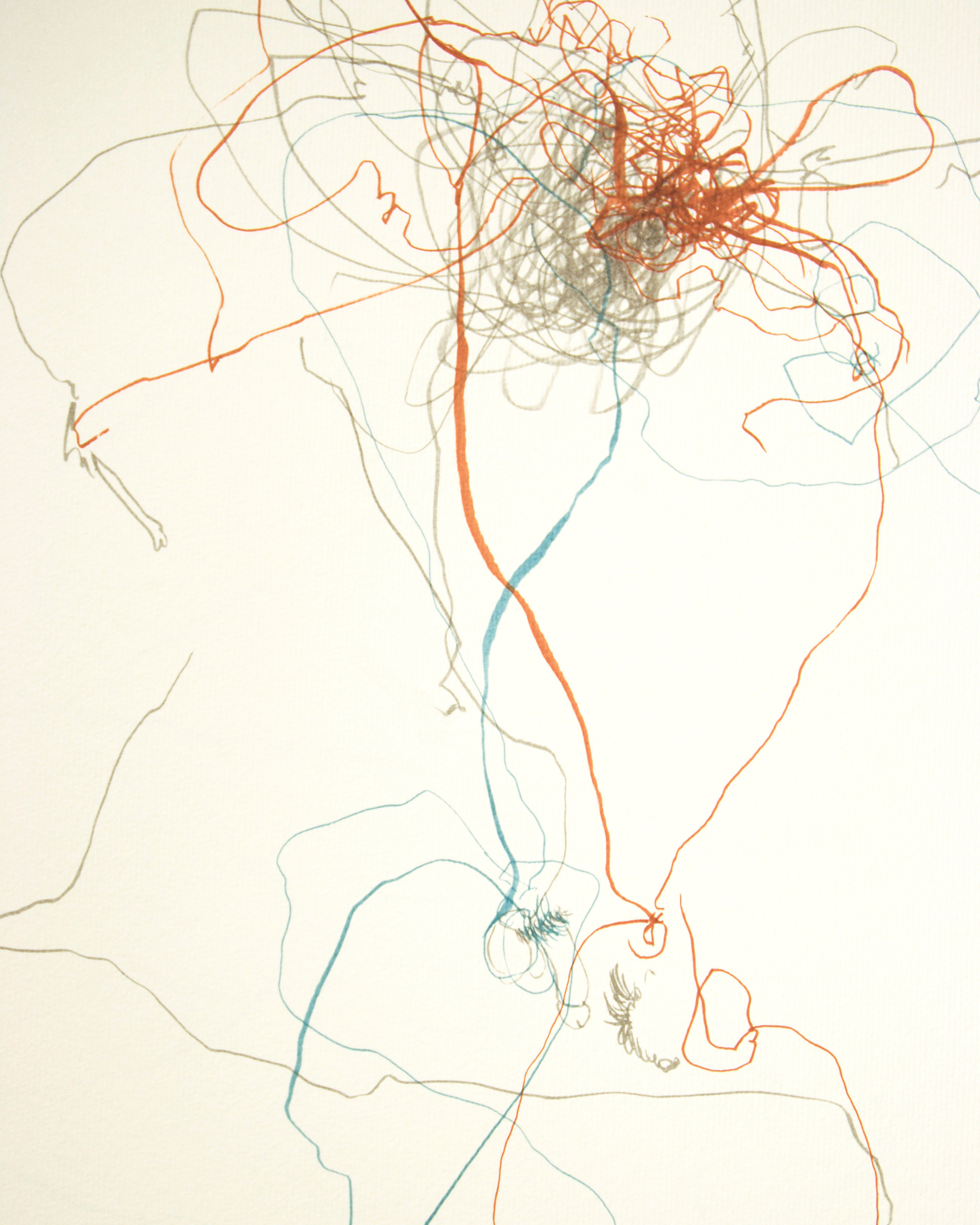 Untitled, 12" h x 18" w, 2012 Ink, pencil on archival paper